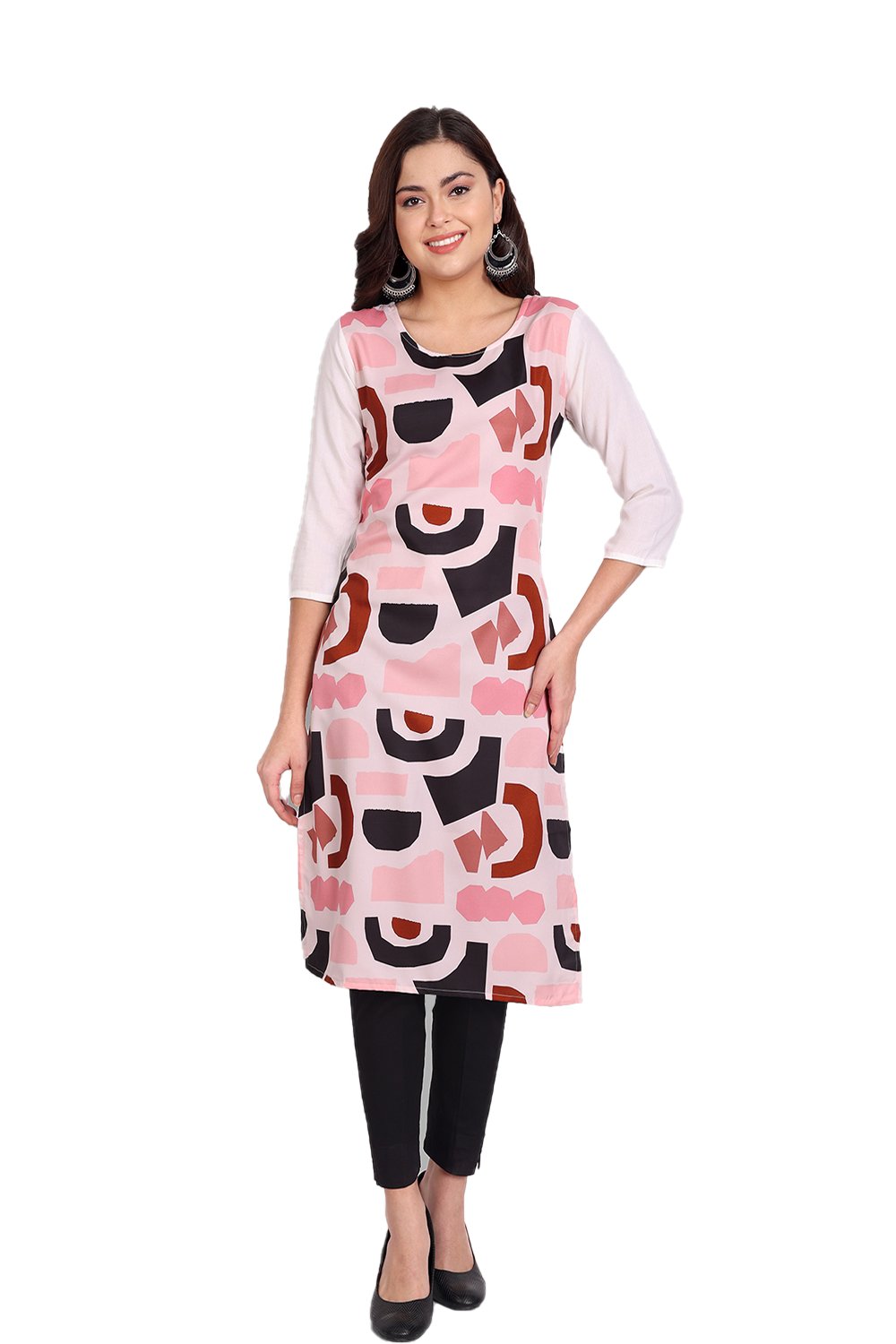 Crape Kurti 1 Regular Wear Crape Wholesale Printed Kurtis
